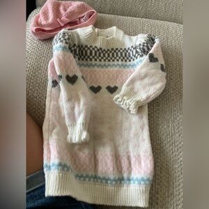 Janie and Jack sweater dress with beret